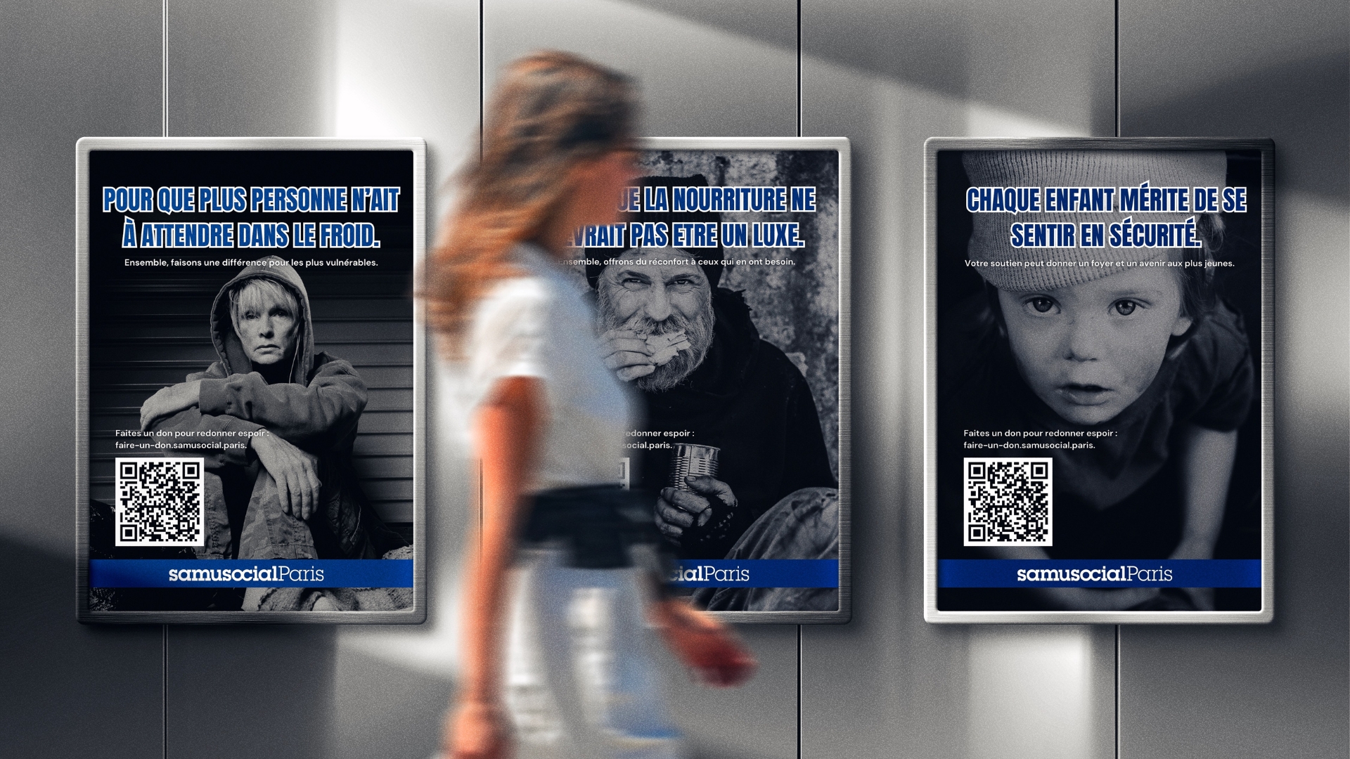 Campagne d'affichage Samu Social de Paris